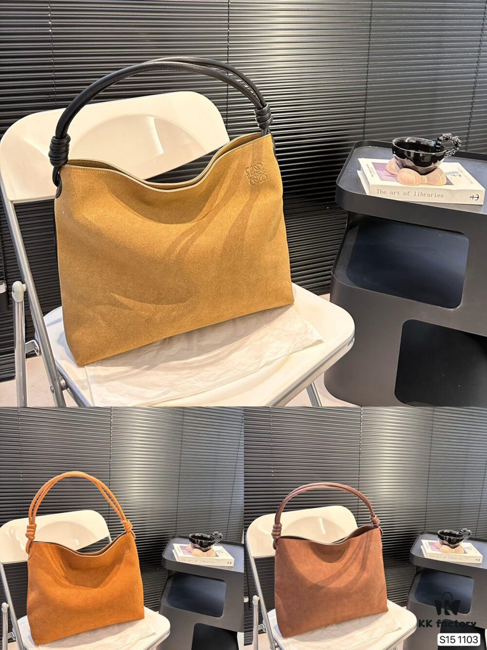 Loewe Tote Bag in Suede