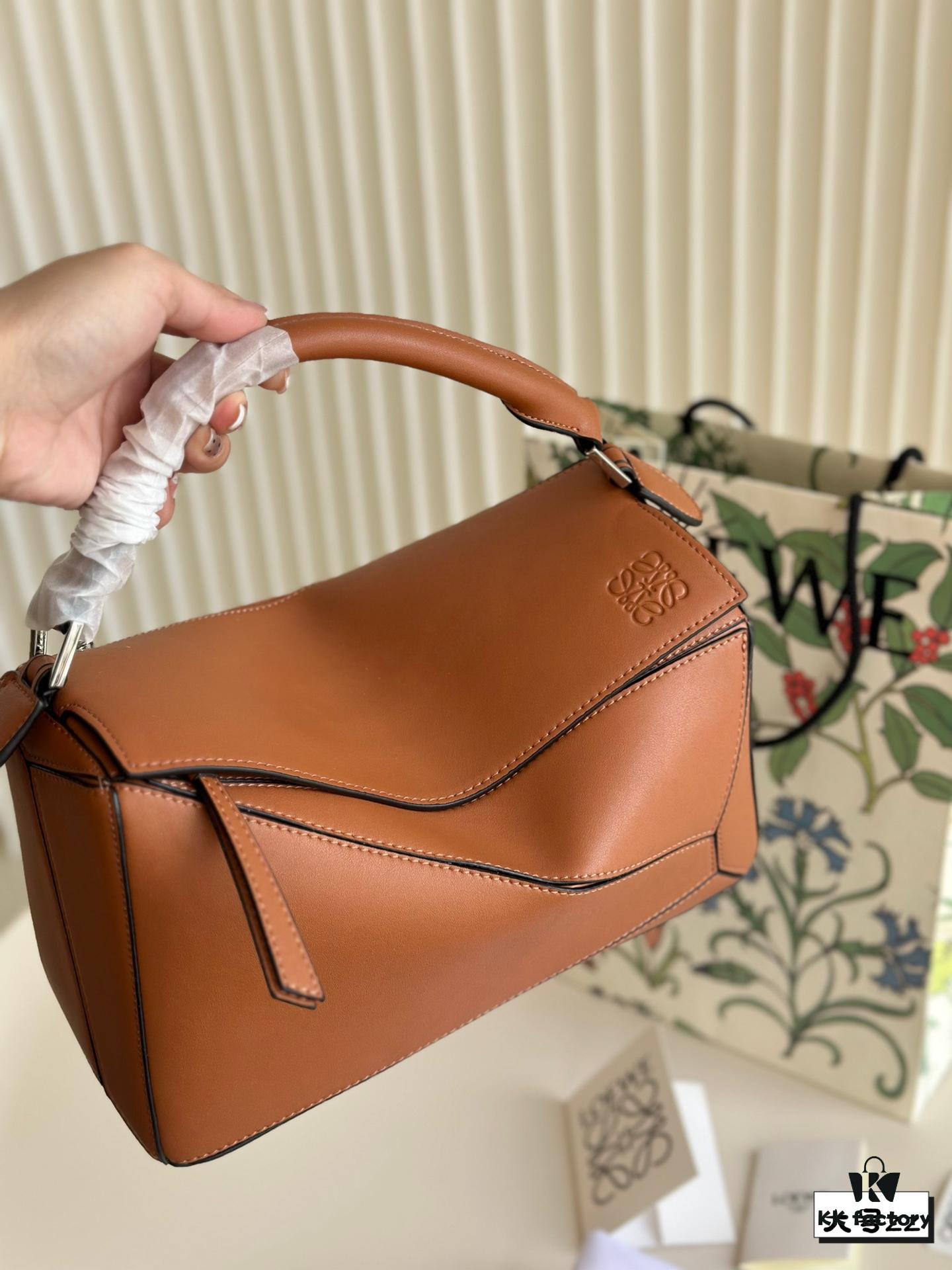 Loewe Puzzle Mini Geometric Bag in Box