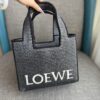 Loewe Anagram Basket Embroidered Logo Rattan Woven Shopping Tote Beach Bag Summer New Arrival Basket Bag Woven Leather-Trimmed Tote for Beach and Vacation