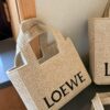 Loewe Anagram Basket Embroidered Logo Straw Woven Shopping Tote Summer New Arrival Basket Bag Mini/Medium/Large Sizes