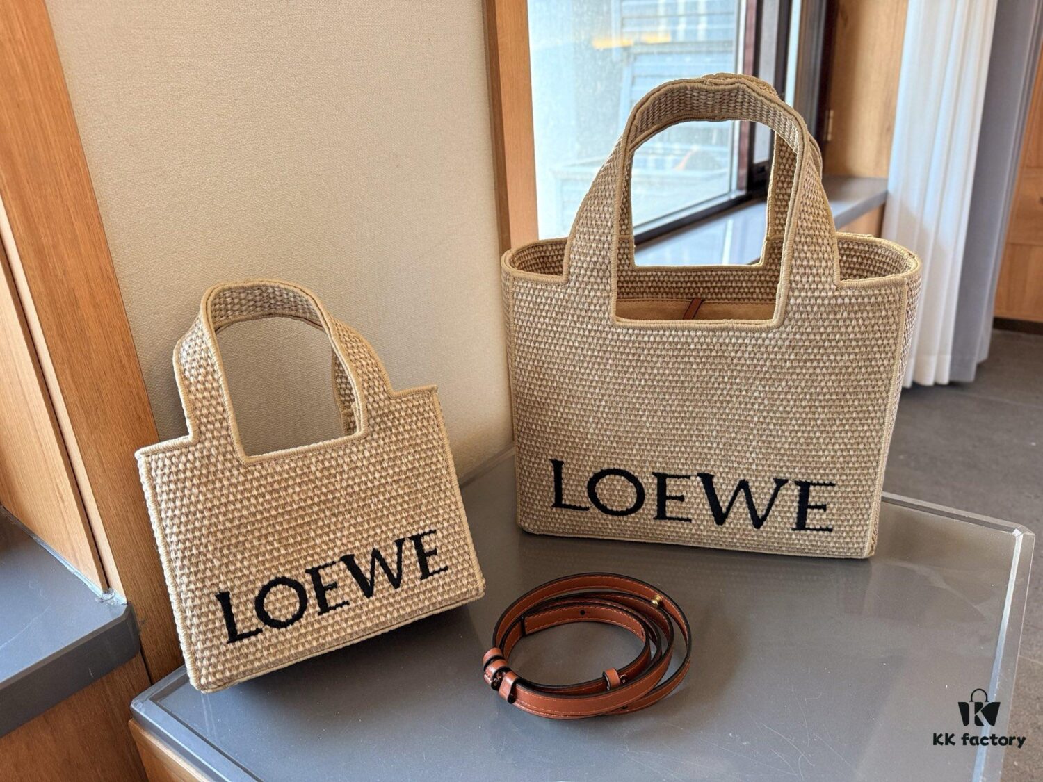 Loewe Anagram Basket Embroidered Logo Straw Woven Shopping Tote Summer New Arrival Basket Bag Mini/Medium/Large Sizes