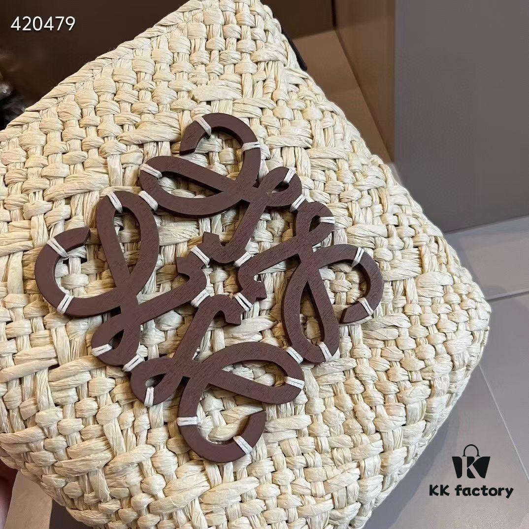 LOEWE Rattan Woven Bag Bucket Bag Perfect for Summer