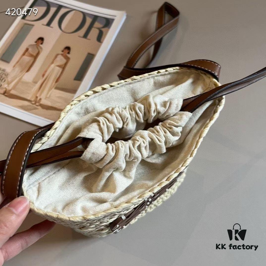 LOEWE Rattan Woven Bag Bucket Bag Perfect for Summer