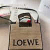 Loewe Anagram Basket Embroidered Logo Woven Straw Tote Bag Summer New Arrival Basket Bag Large and Small Sizes