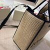 Loewe Anagram Basket Embroidered Logo Woven Straw Tote Bag Summer New Arrival Basket Bag Large and Small Sizes