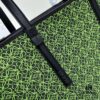 Loewe & T Tote Embroidered Jacquard Fabric with Leather — Shopping Bag