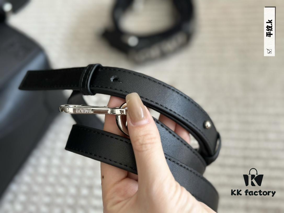 Box Set (Double Shoulder Strap) Loewe Puzzle Geometric Bag, Genuine Cowhide Leather, 24*15cm