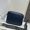 Loewe New Soft Smooth Calfskin Leather and Jacquard Fabric Military Messenger Bag for Men