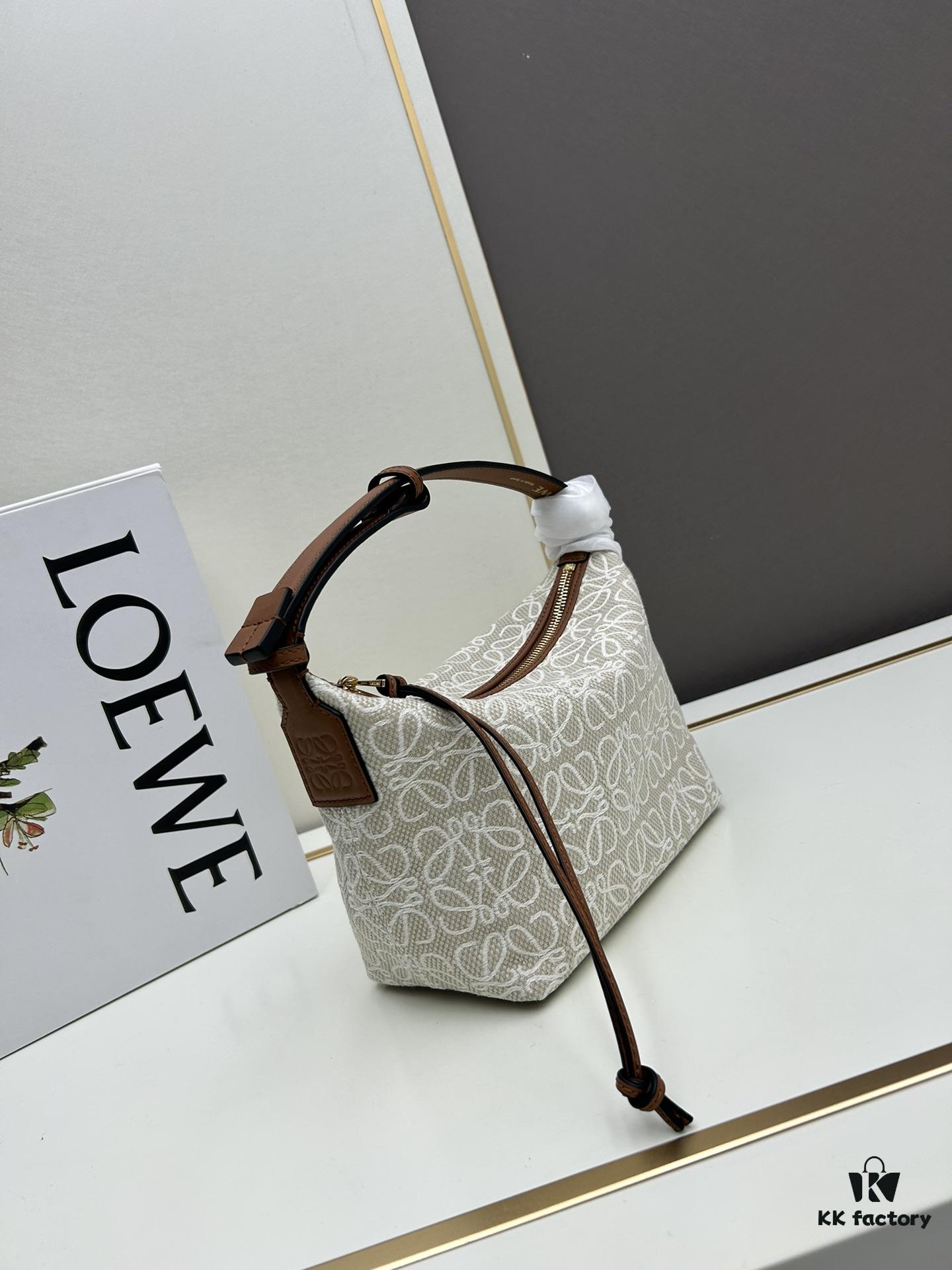Small Loewe Cubi Vintage Floral Lunch Box Bag – Brown