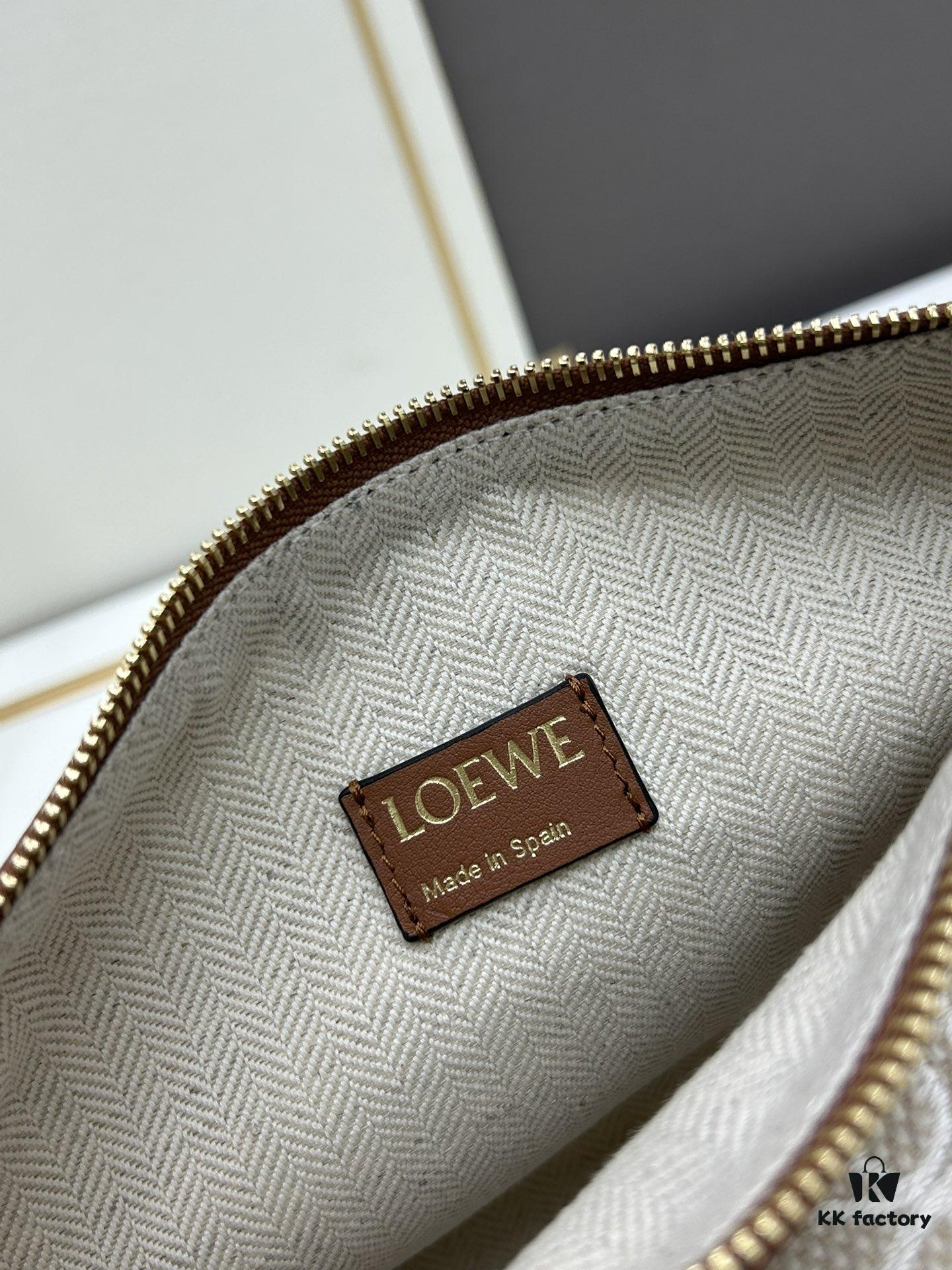 Small Loewe Cubi Vintage Floral Lunch Box Bag – Brown