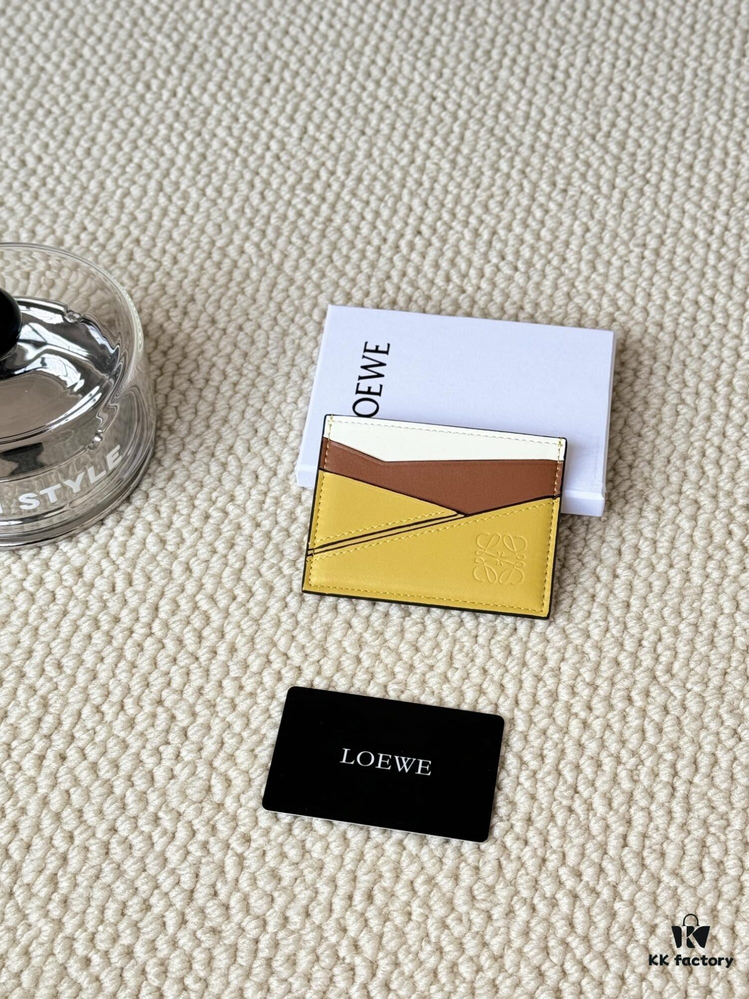 Loewe New Arrival Card Holder Restock! Metallic Logo Design, Comes with Box and Dust Bag