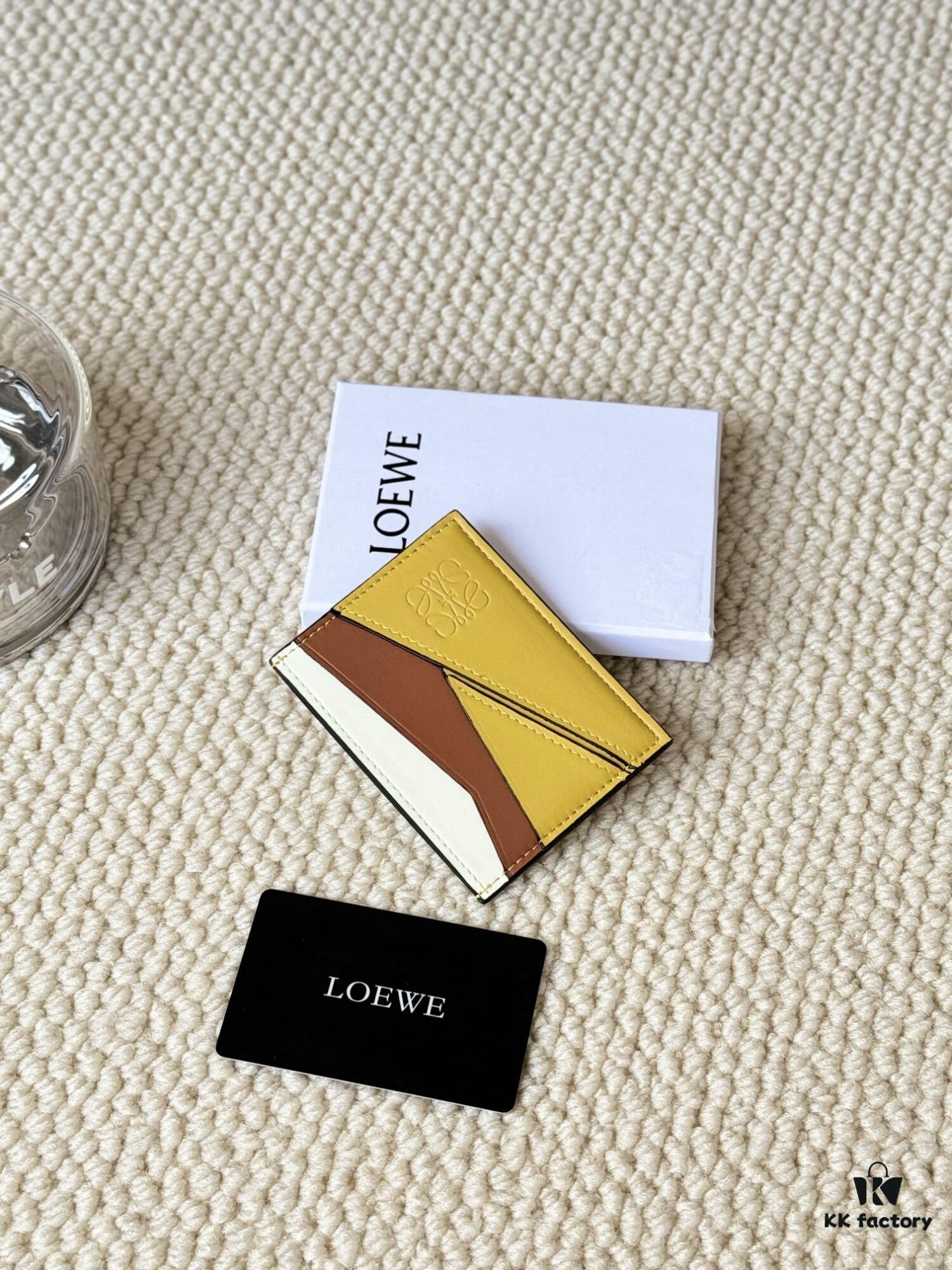 Loewe New Arrival Card Holder Restock! Metallic Logo Design, Comes with Box and Dust Bag