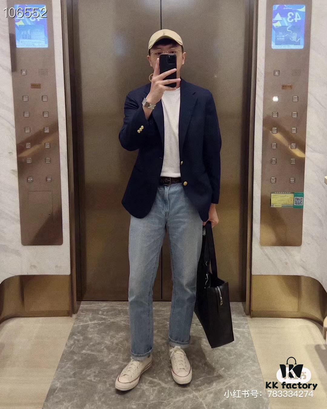 Loewe Buckle Tote Bag, New Zippered Version Men's Tote Bag Model 3050A