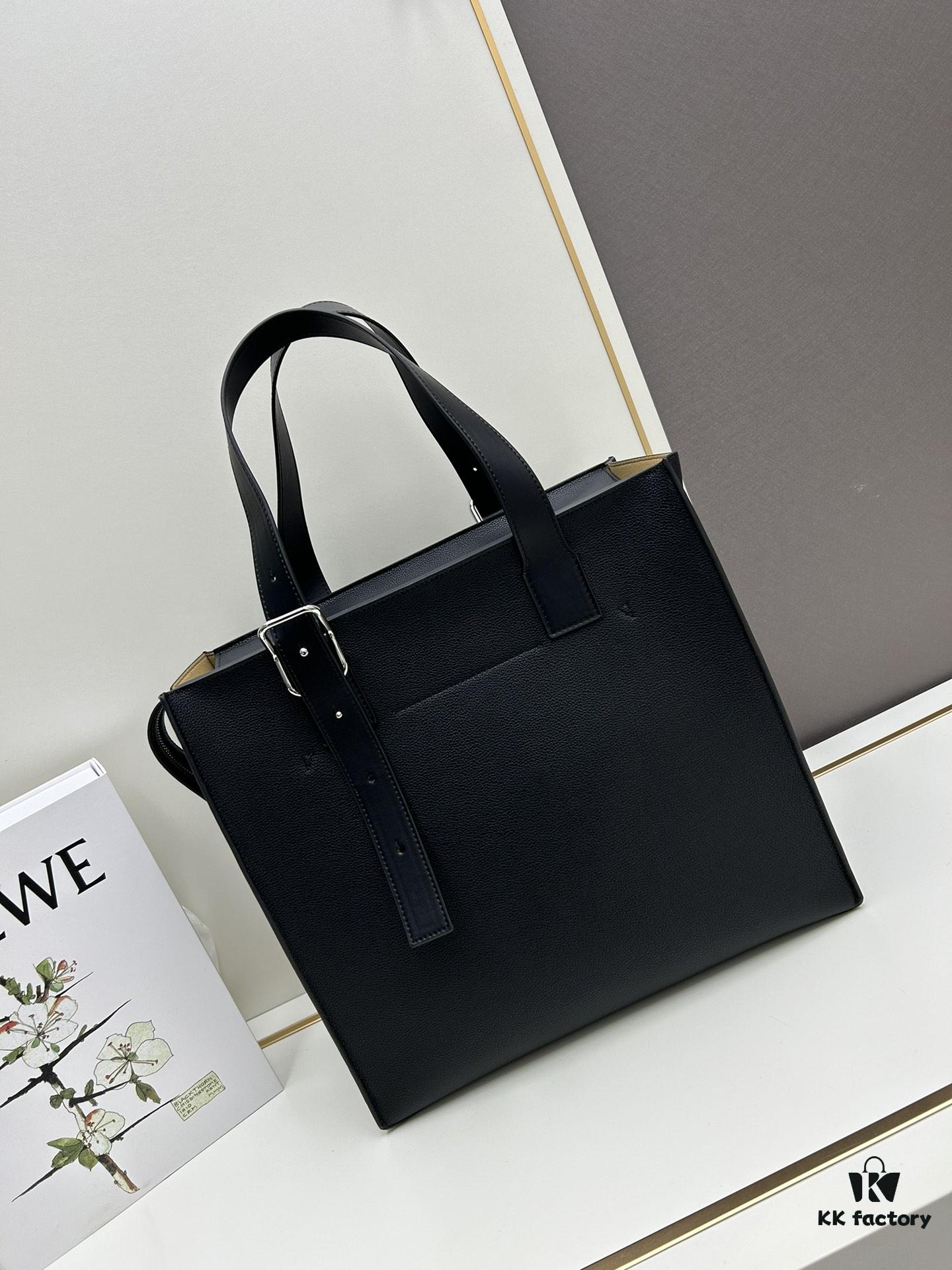 Loewe Buckle Tote Bag, New Zip Version Men's Tote, Model 3050A