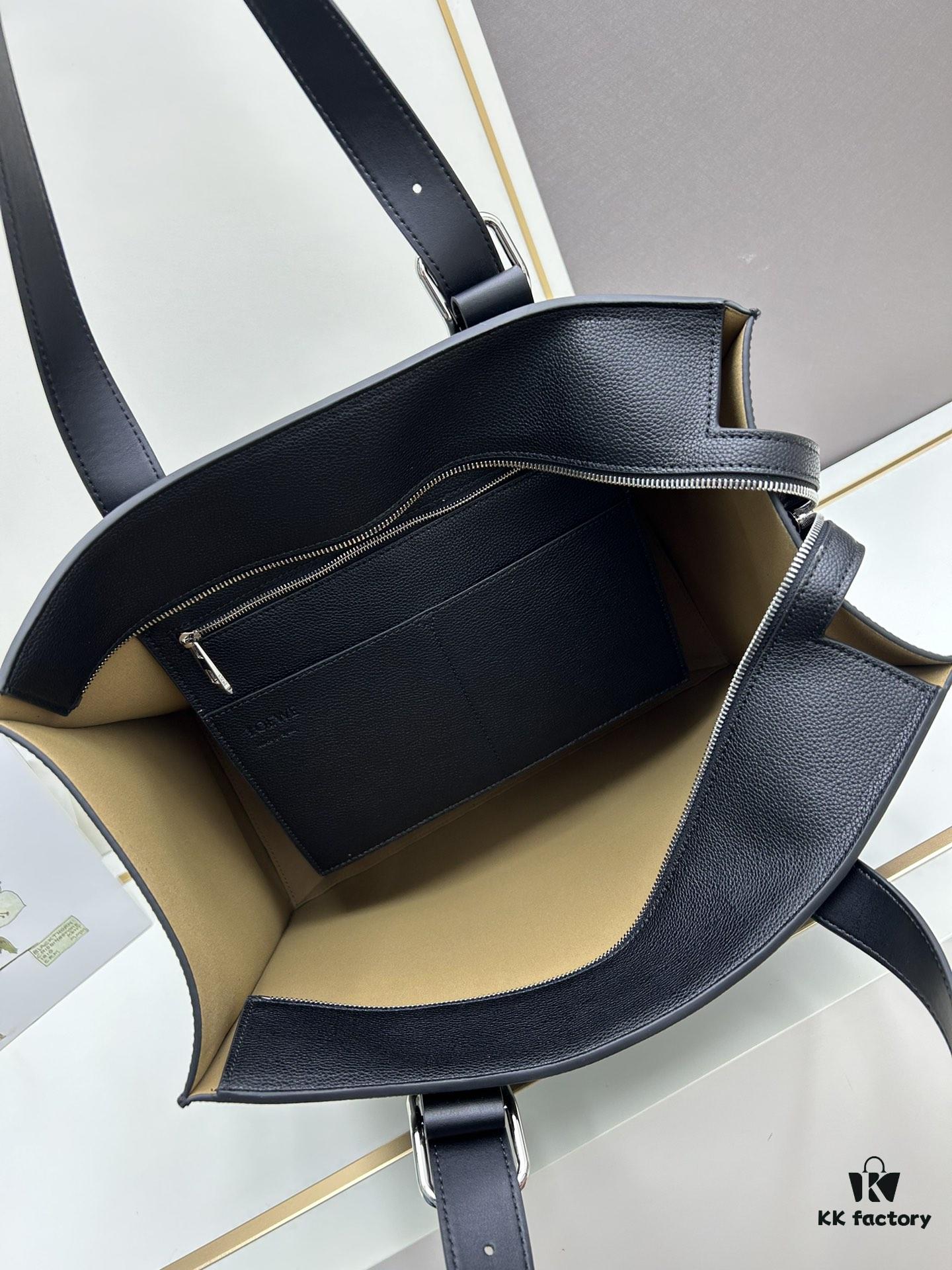 Loewe Buckle Tote Bag, New Zip Version Men's Tote, Model 3050A