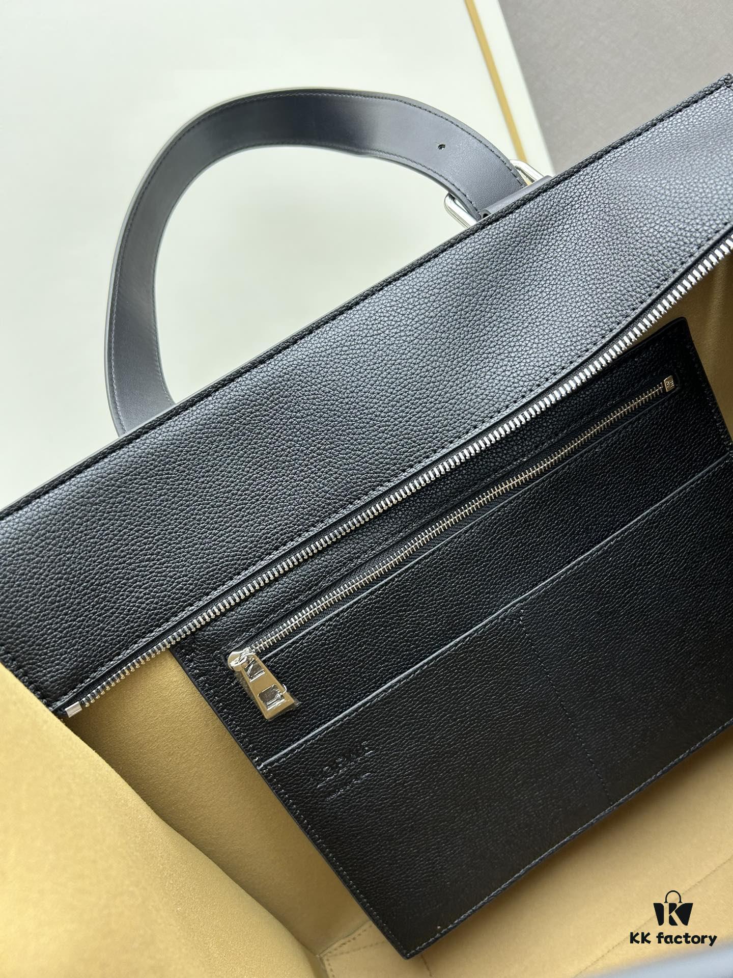 Loewe Buckle Tote Bag, New Zip Version Men's Tote, Model 3050A