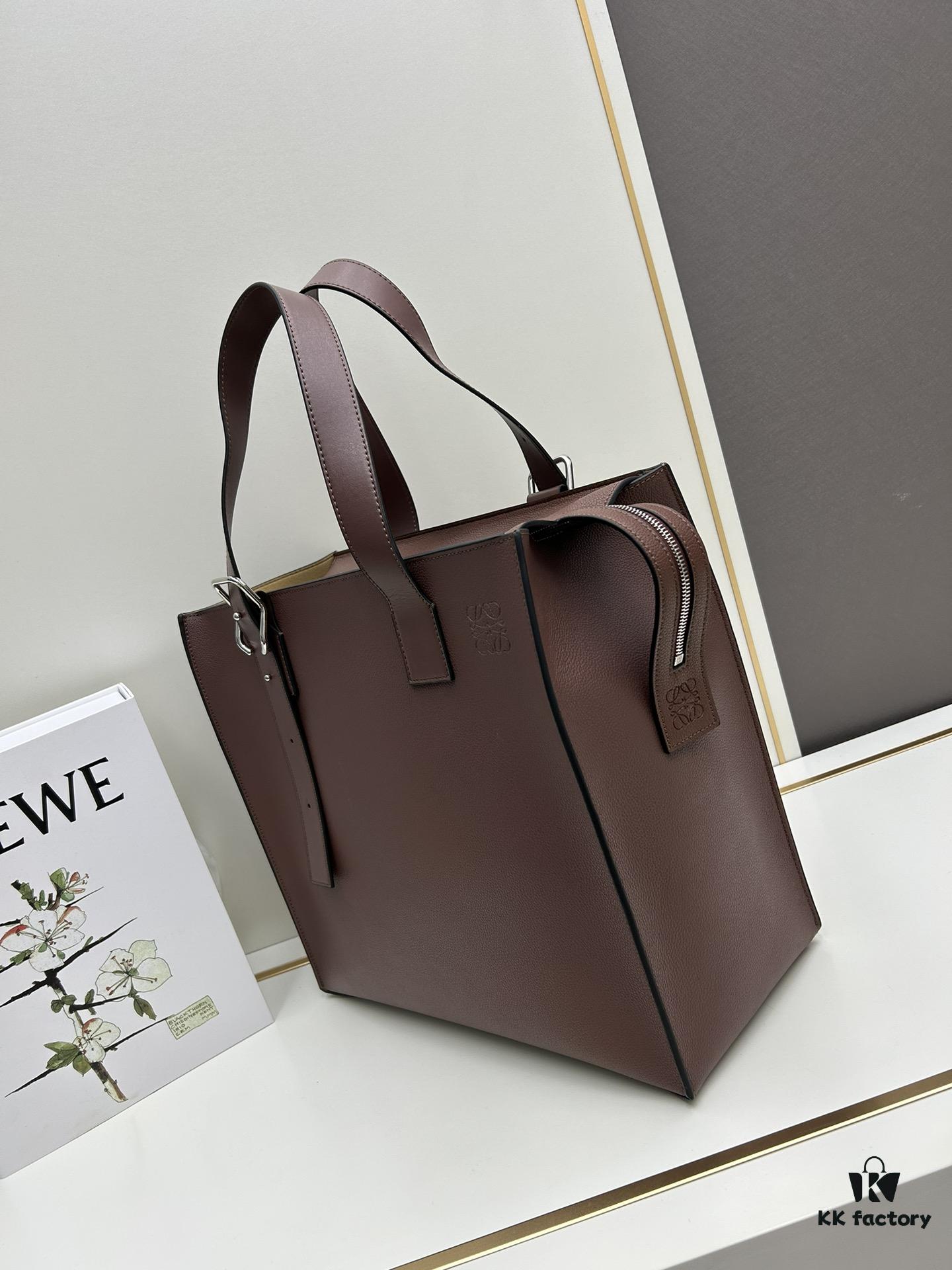 Loewe Buckle Tote Bag, New Zip Version Men's Tote Model 3050A