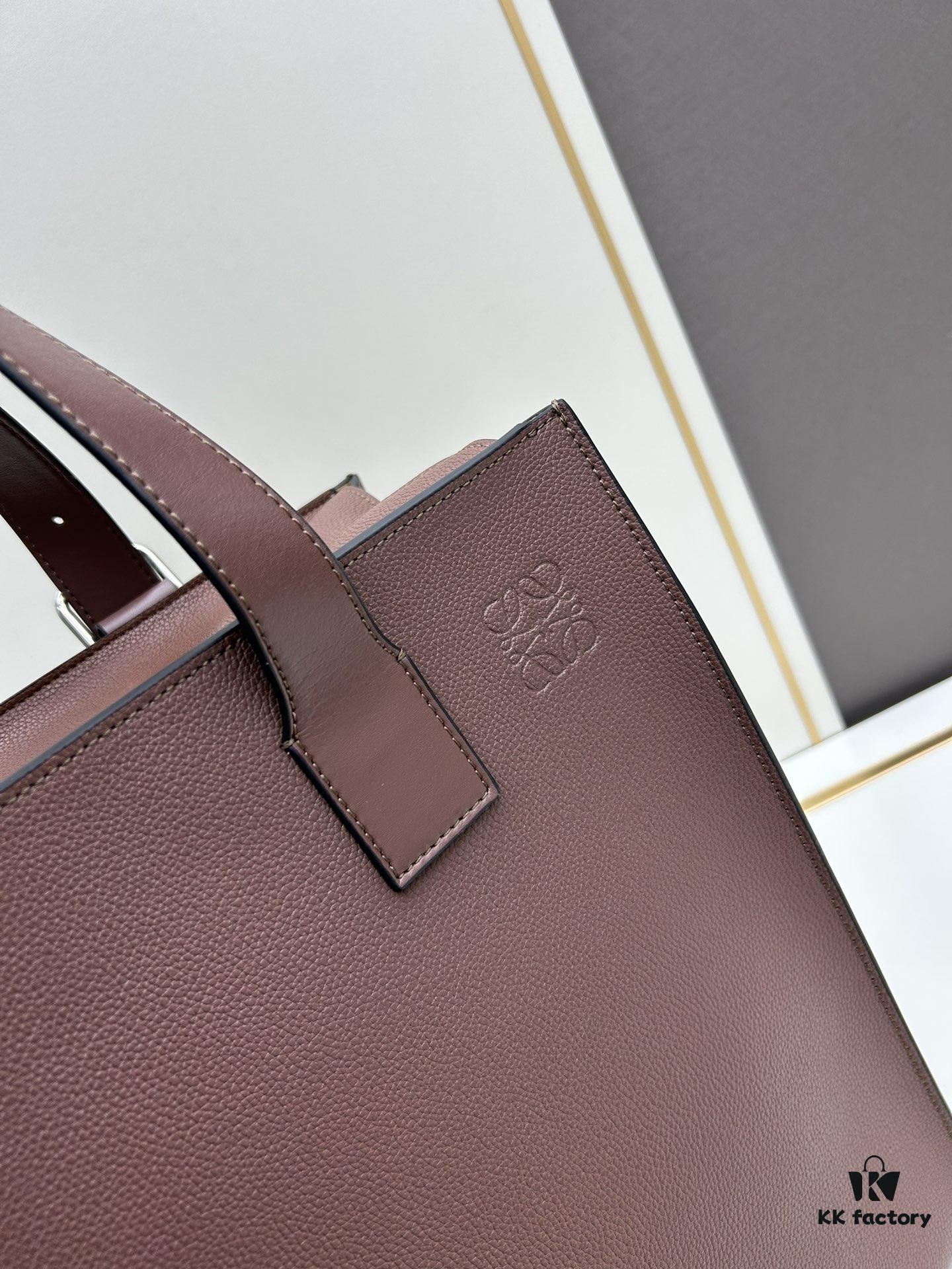 Loewe Buckle Tote Bag, New Zip Version Men's Tote Model 3050A