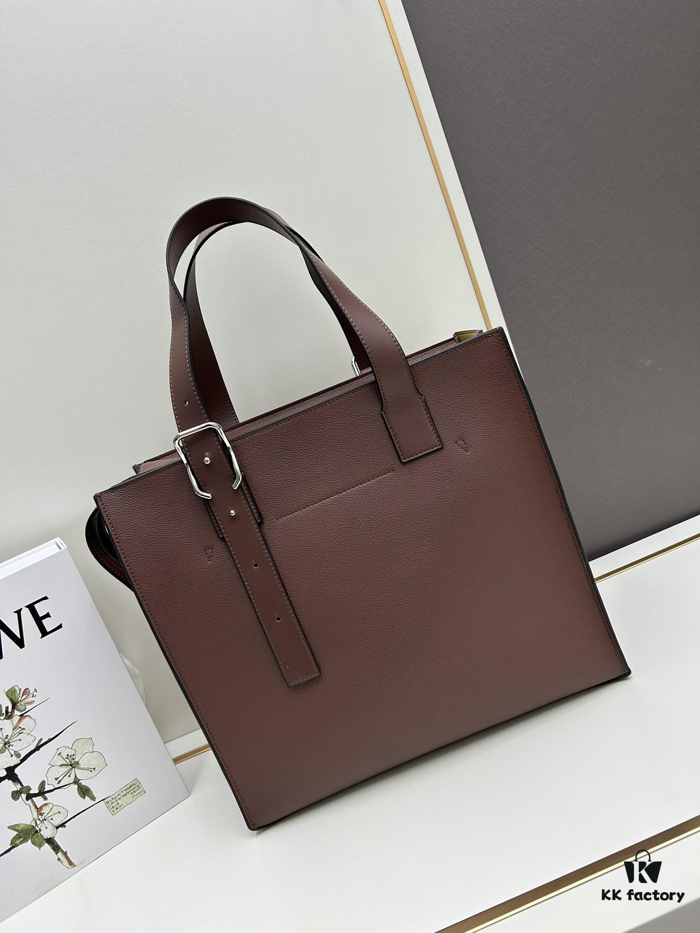 Loewe Buckle Tote Bag, New Zip Version Men's Tote Model 3050A