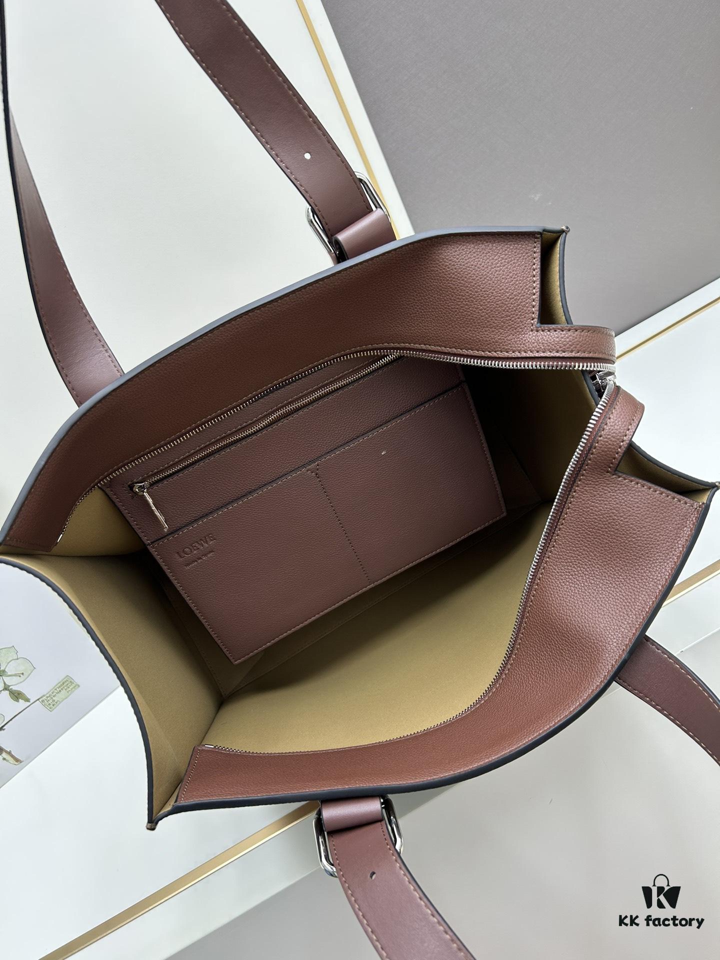 Loewe Buckle Tote Bag, New Zip Version Men's Tote Model 3050A