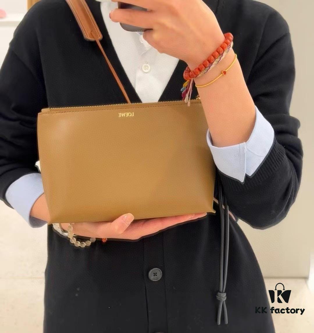 2024 New Arrival Knot T Shiny Nappa Leather Clutch Bag Model S3045