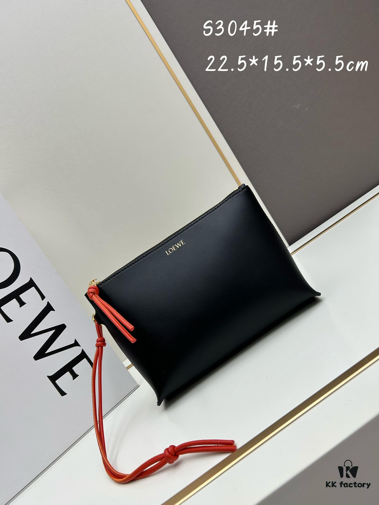 2024 New Arrival Knot T Shiny Nappa Leather Clutch Bag Model S3045