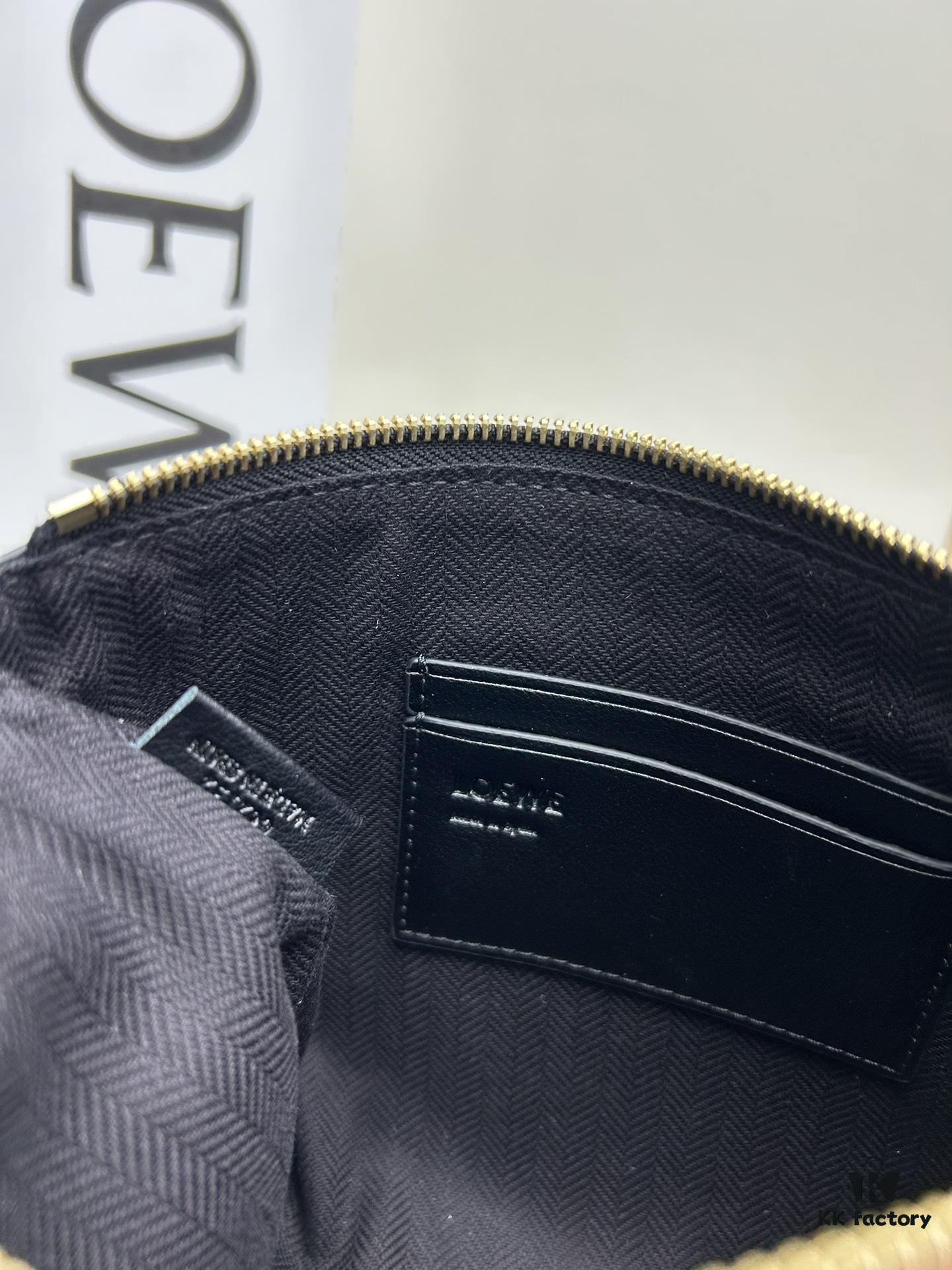 2024 New Arrival Knot T Shiny Nappa Calf Leather Clutch Bag Model S3045