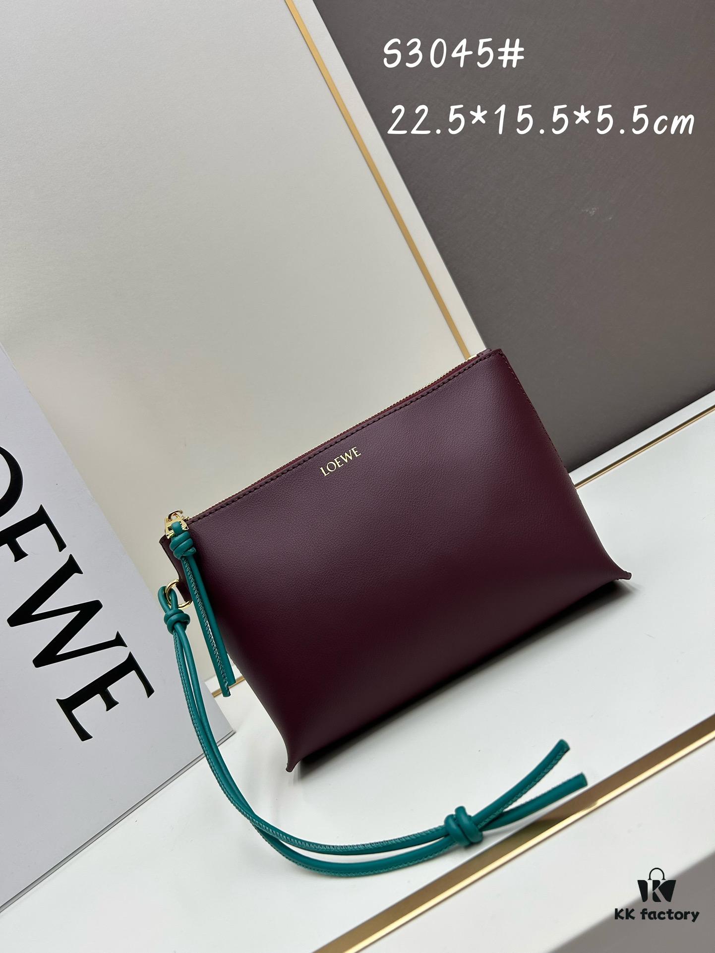 2024 New Arrival Knot T Shiny Nappa Calfskin Clutch - Model S3045