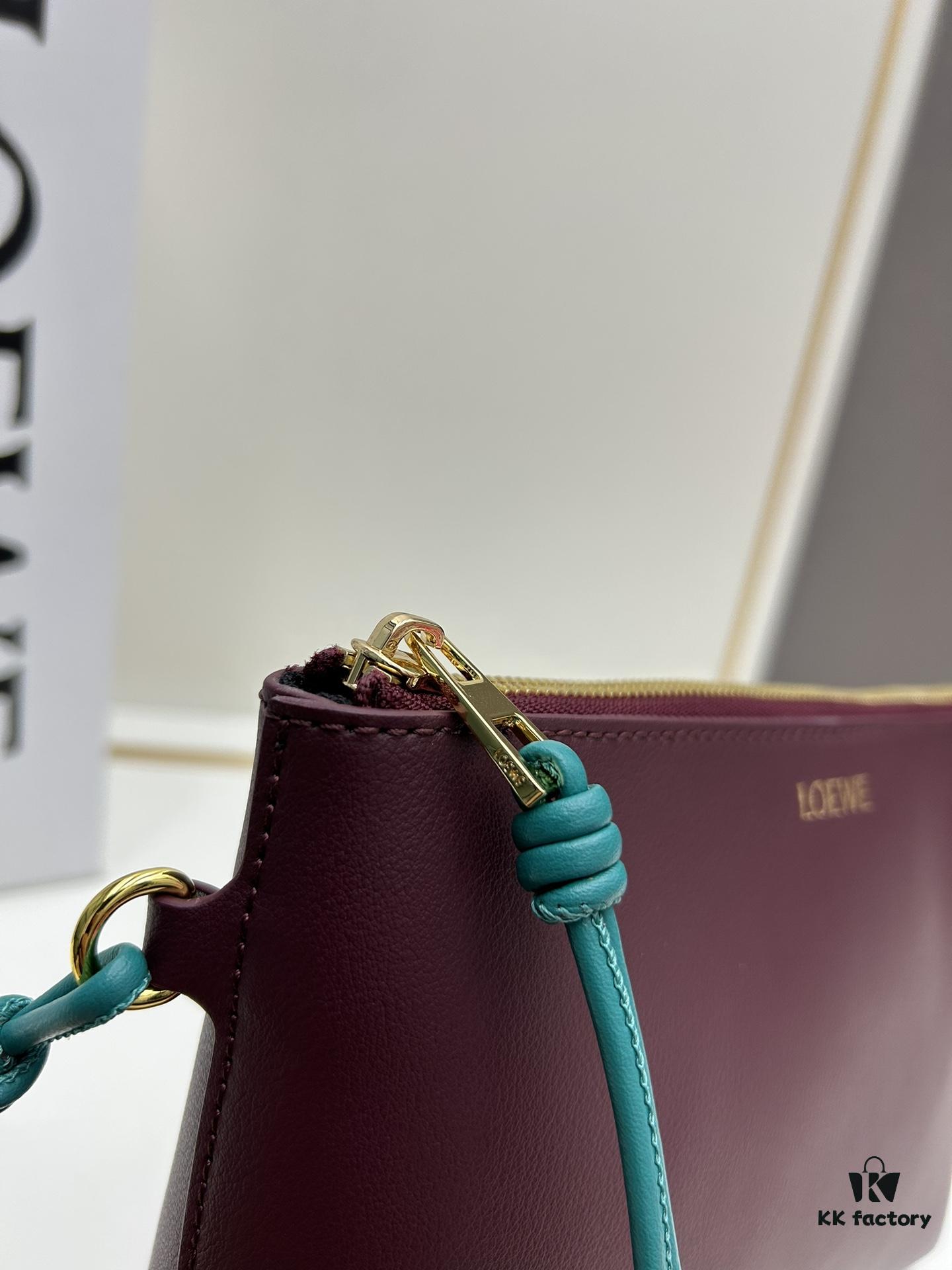 2024 New Arrival Knot T Shiny Nappa Calfskin Clutch - Model S3045