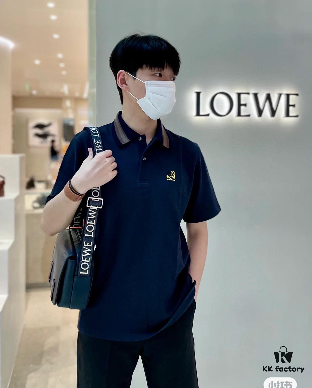 Loewe New Soft Smooth Calfskin Leather and Jacquard Fabric Military Messenger Bag for Men