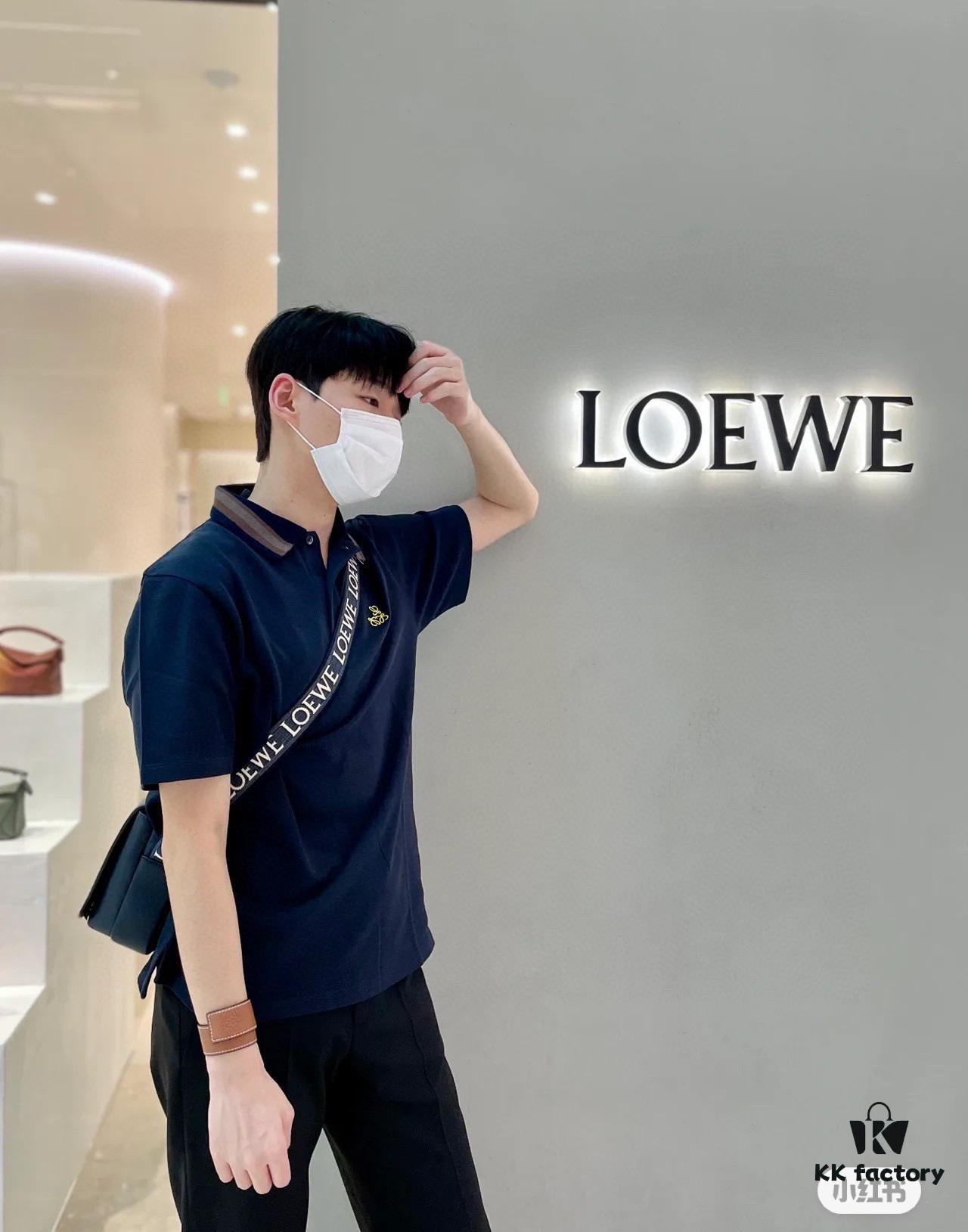 Loewe New Soft Smooth Cowhide Leather and Jacquard Fabric Military Messenger Bag for Men