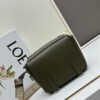 Loewe New Soft Smooth Calfskin Leather and Jacquard Fabric Military Messenger Bag for Men