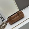 Loewe New Soft Smooth Cowhide Leather and Jacquard Fabric Military Messenger Bag for Men