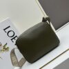 Loewe New Soft Smooth Cowhide Leather and Jacquard Fabric Military Messenger Bag for Men