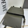 Loewe New Soft Smooth Cowhide Leather and Jacquard Fabric Military Messenger Bag for Men