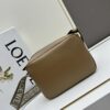 Loewe New Soft Smooth Cowhide Leather and Jacquard Fabric Military Messenger Bag for Men