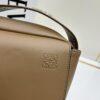 Loewe New Soft Smooth Cowhide Leather and Jacquard Fabric Military Messenger Bag for Men