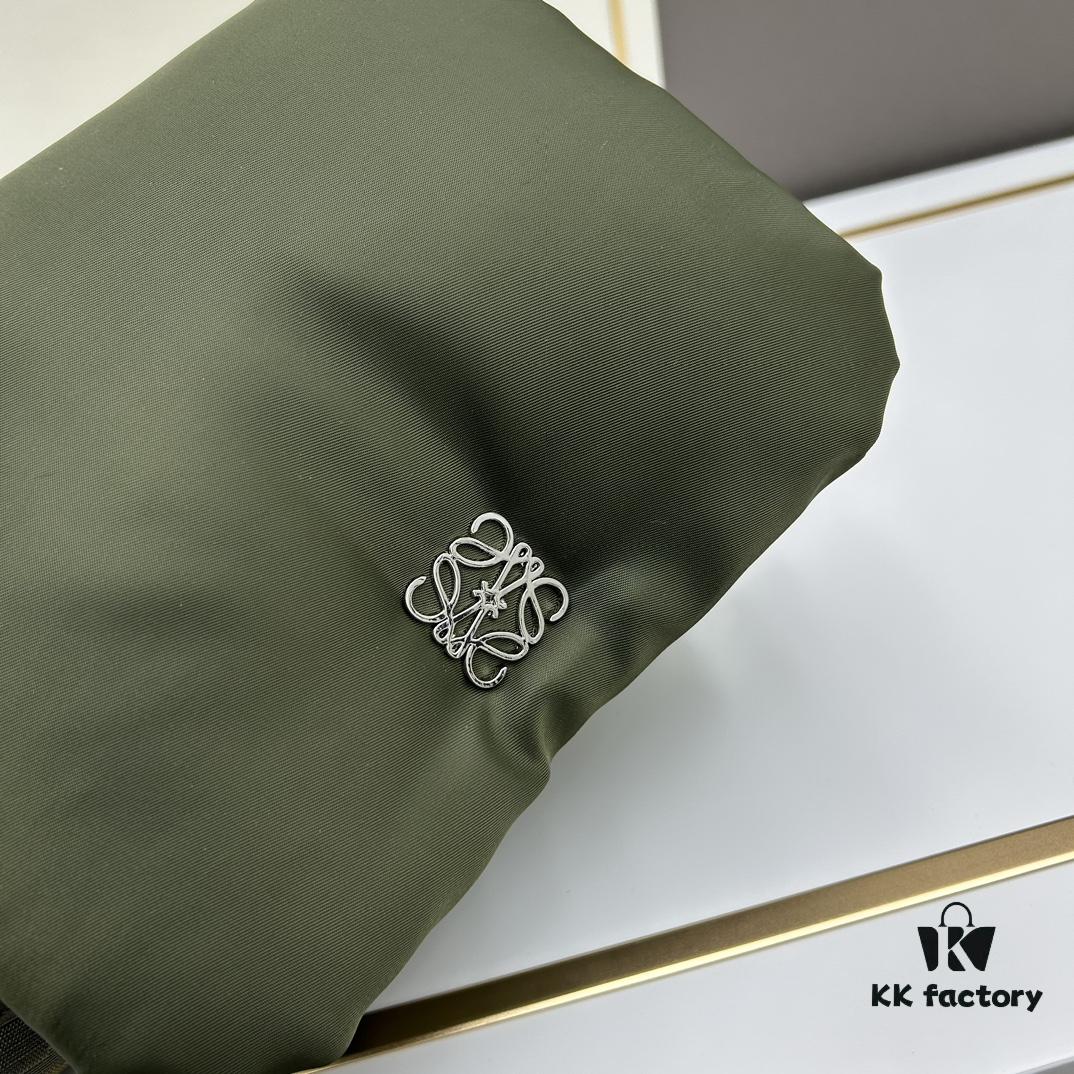 LOEWE Puffer Goya Nylon Handbag Size 24-17-9