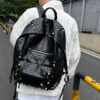 Top Grain Leather Ba1enciaga Le Cagole Studs Backpack – A Fashionable Bag That Elevates Your Entire Outfit