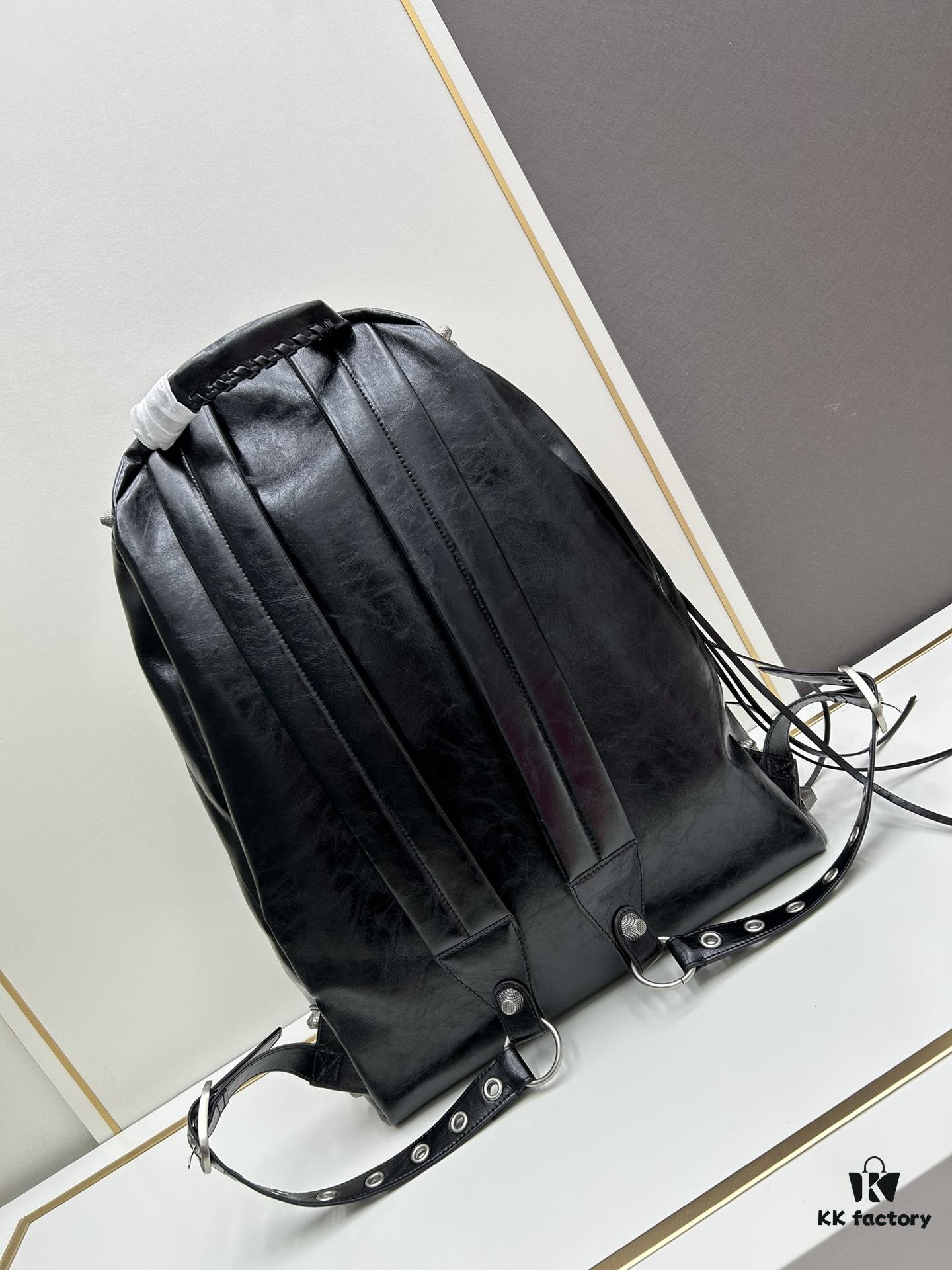 Genuine Leather Ba1enciaga Le Cagole Studs Backpack – A Stylish Accessory That Elevates Your Entire Outfit