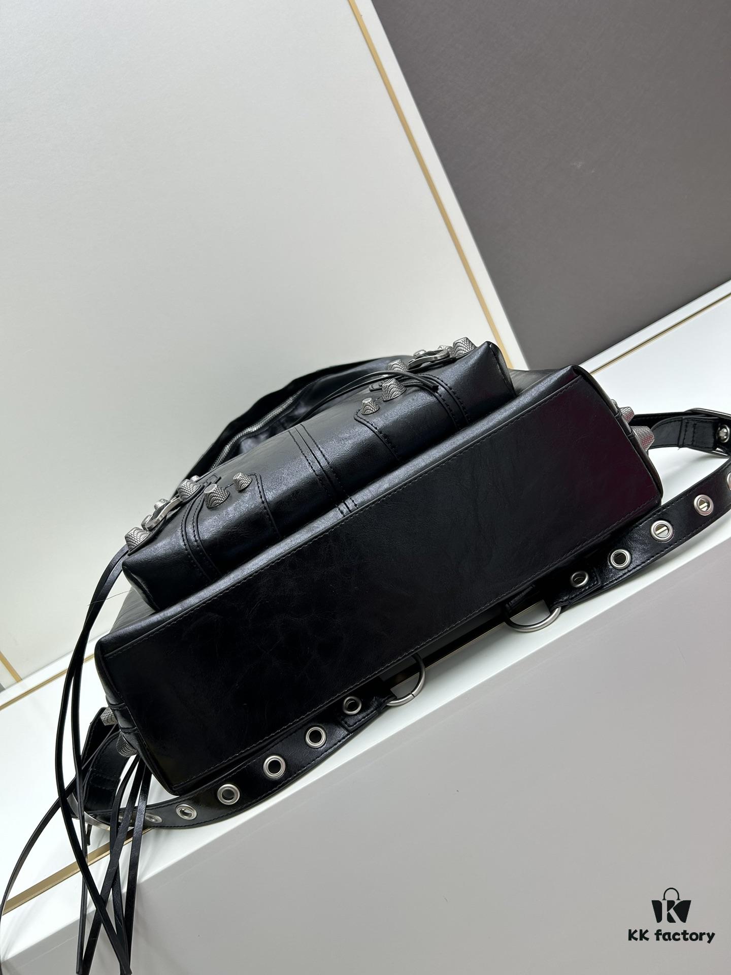 Genuine Leather Ba1enciaga Le Cagole Studs Backpack – A Stylish Accessory That Elevates Your Entire Outfit