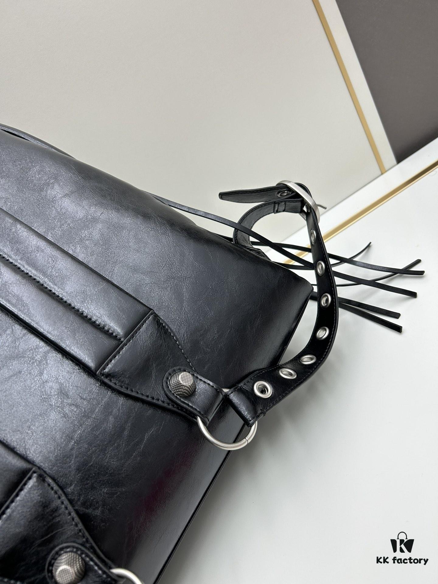 Genuine Leather Ba1enciaga Le Cagole Studs Backpack – A Stylish Accessory That Elevates Your Entire Outfit