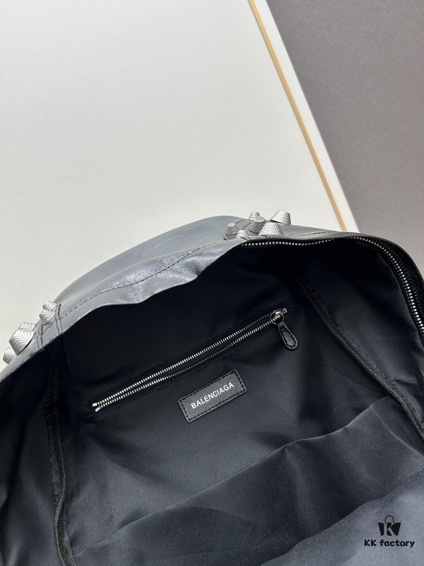 Genuine Leather Ba1enciaga Le Cagole Studs Backpack – A Stylish Accessory That Elevates Your Entire Outfit