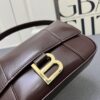 Genuine Top-Layer Cowhide Leather Bag 🎁 Balenciaga Paris, Size 23x13x4cm, 2025 New Arrival Niche Style Handbag 🛍️ Essential for Early Risers