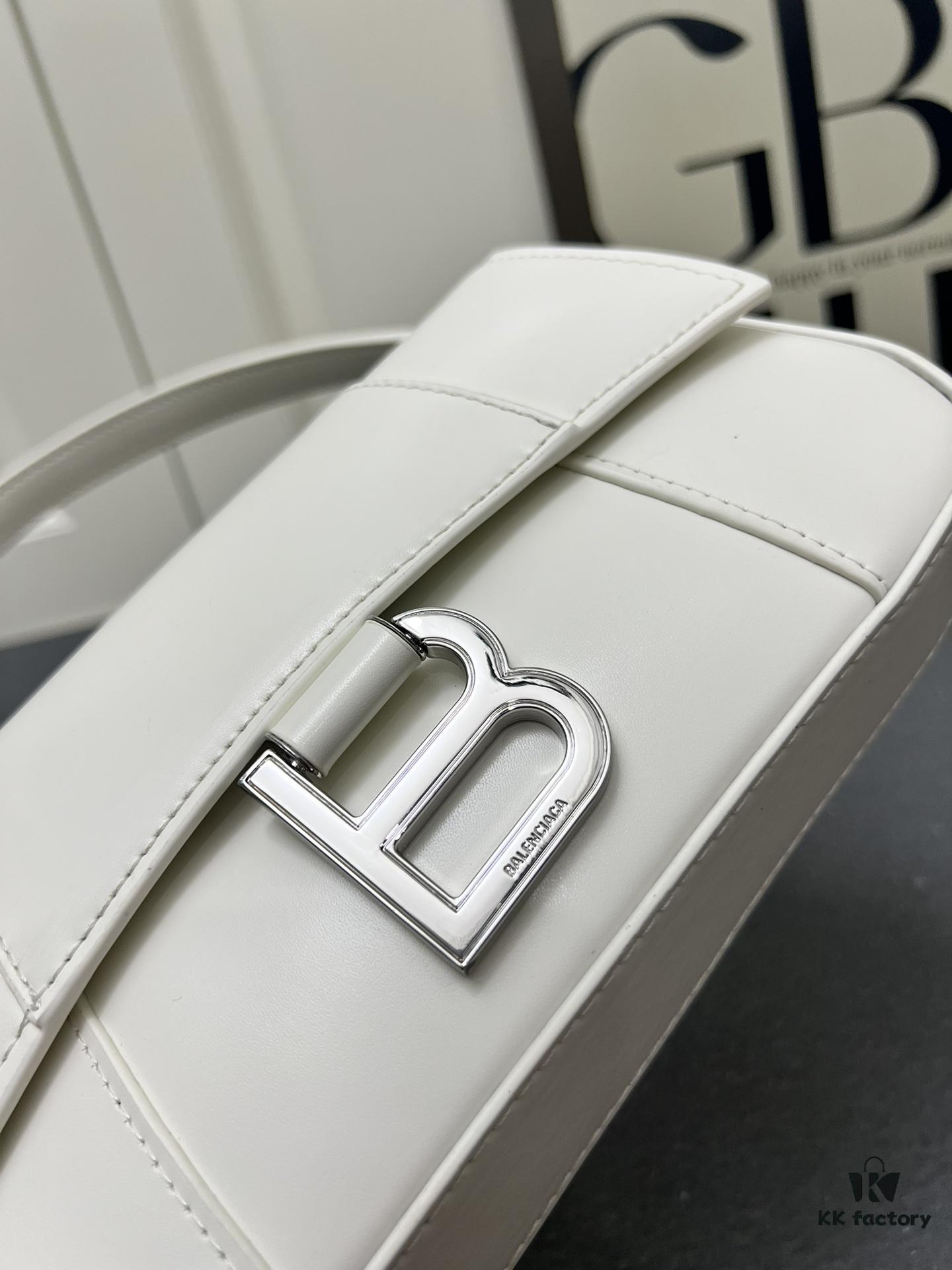 Genuine Top-Layer Cowhide Leather Bag 🎁 Balenciaga Paris, 23x13x4cm, 2025 New Arrival Niche Style Handbag 🛍️ Essential for Early Risers