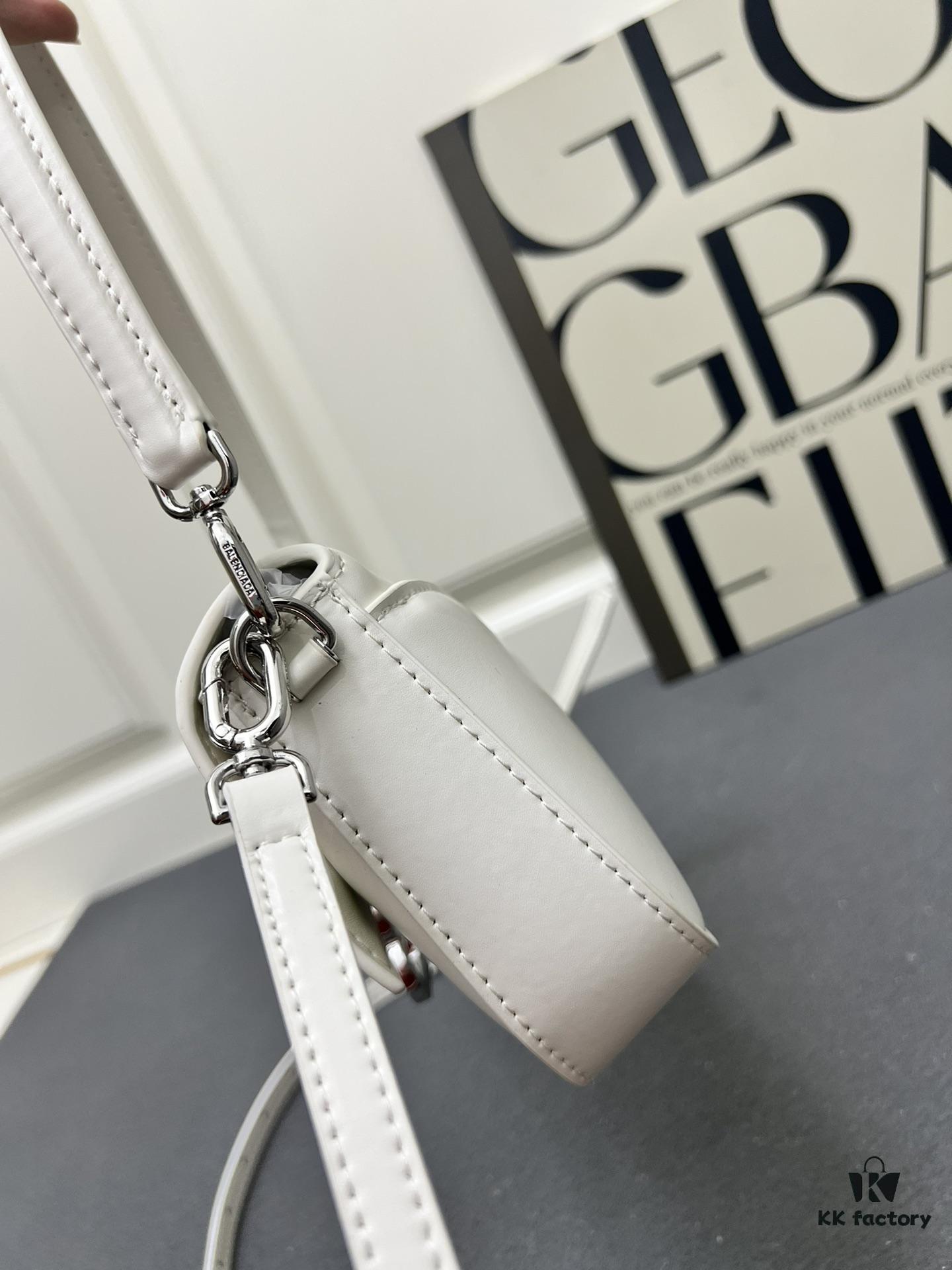 Genuine Top-Layer Cowhide Leather Bag 🎁 Balenciaga Paris, 23x13x4cm, 2025 New Arrival Niche Style Handbag 🛍️ Essential for Early Risers