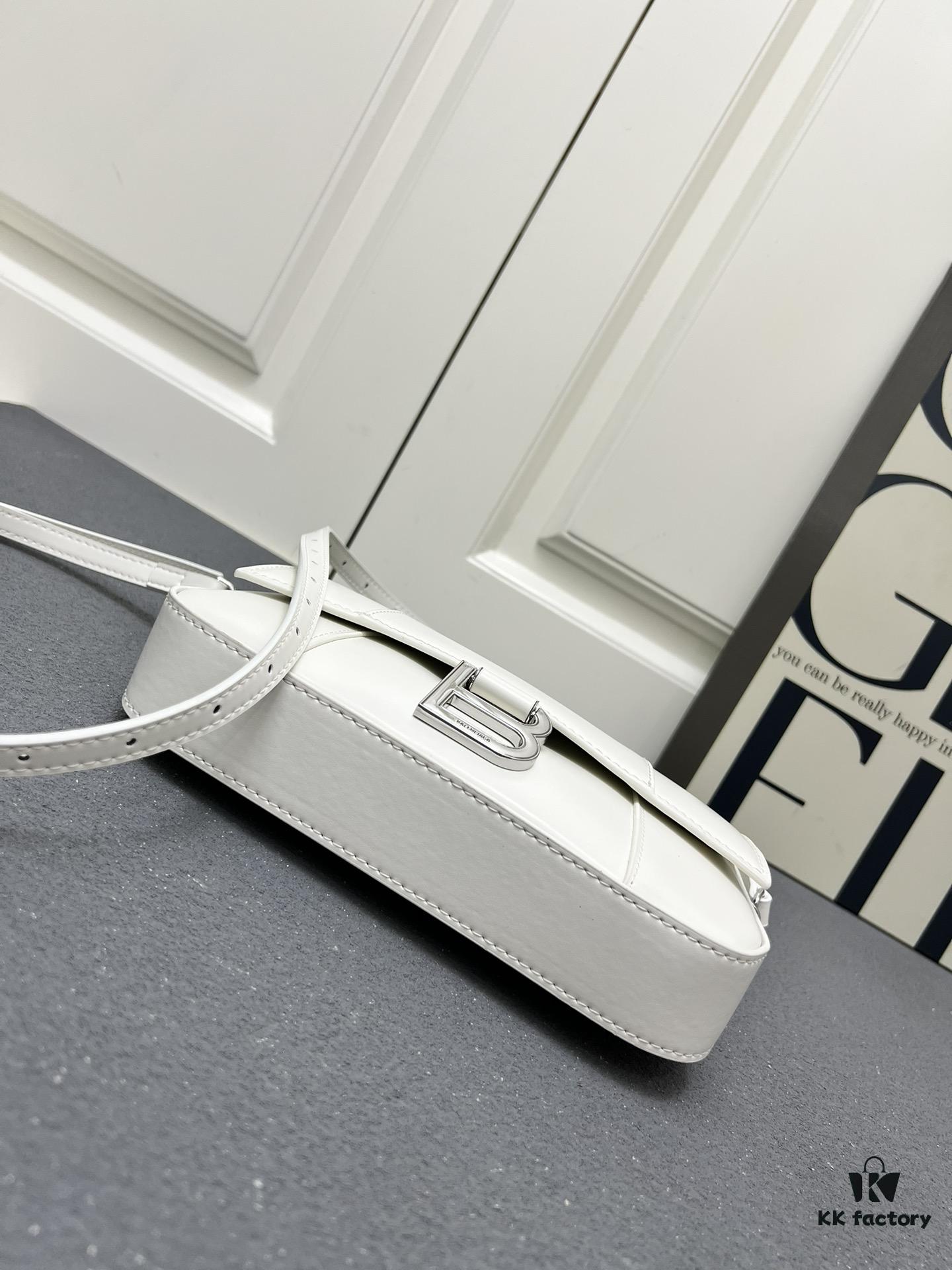 Genuine Top-Layer Cowhide Leather Bag 🎁 Balenciaga Paris, 23x13x4cm, 2025 New Arrival Niche Style Handbag 🛍️ Essential for Early Risers