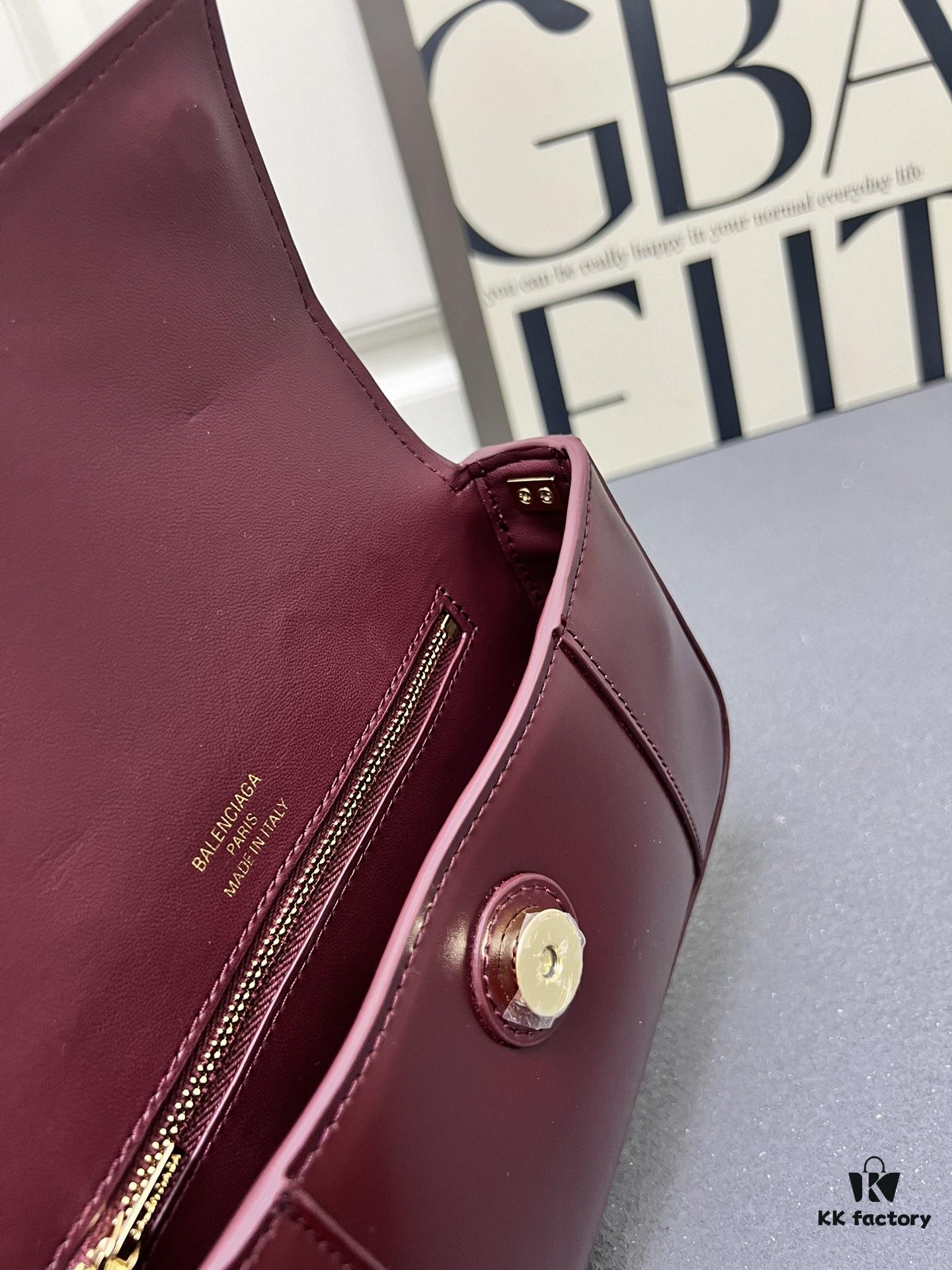 Top Grain Leather Balenciaga Paris, 23x13x4cm, 2025 New Arrival Niche Bag