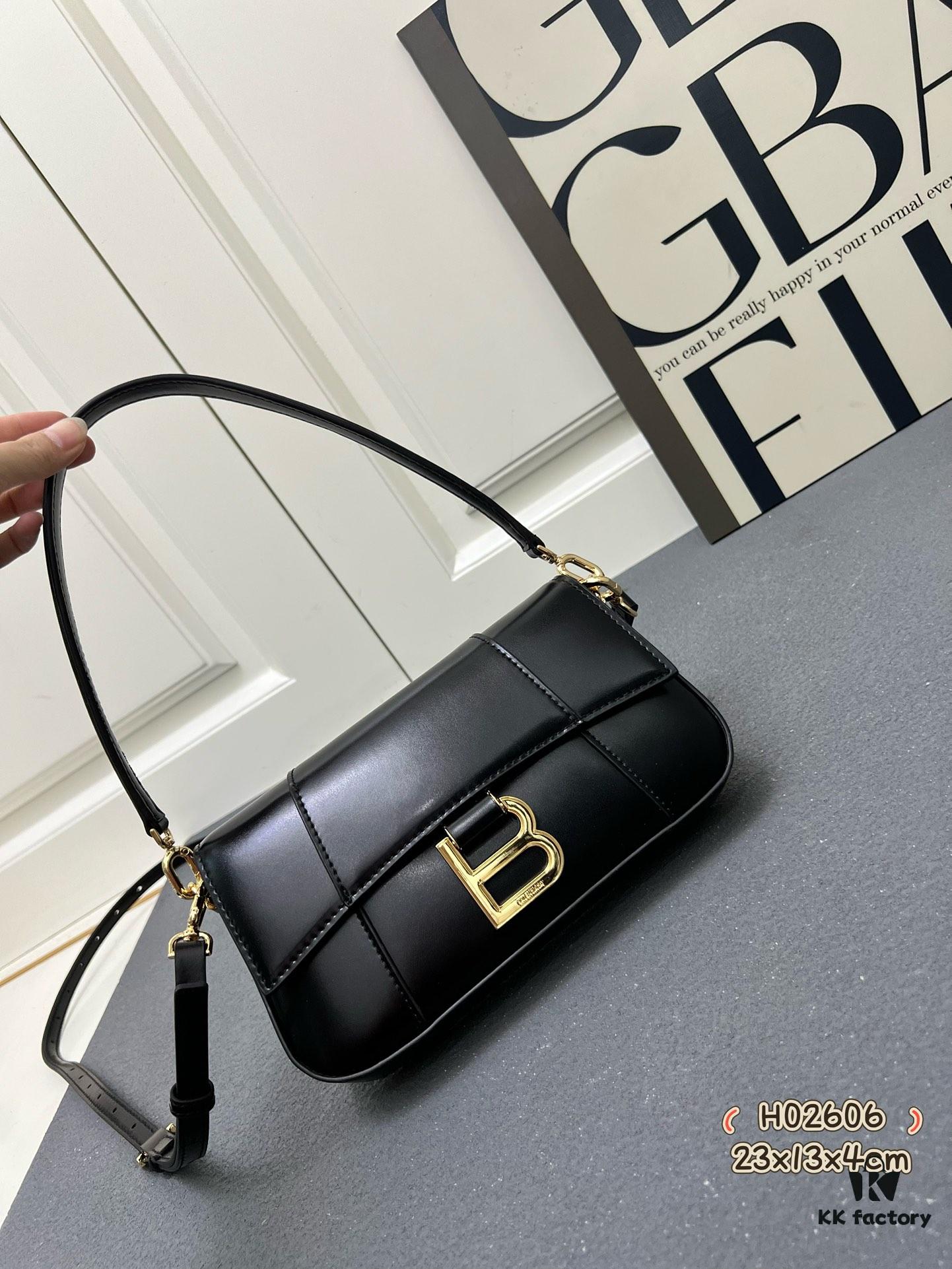 Top Layer Cowhide Balenciaga Paris, 23x13x4cm, 2025 New Niche Bag