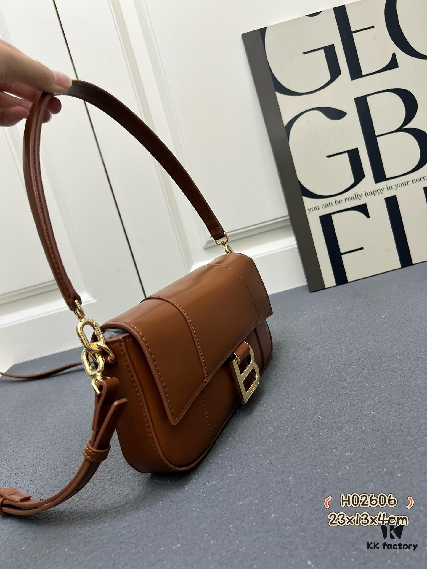 Top Grain Cow Leather Balenciaga Paris, 23x13x4cm, 2025 New Arrival Niche Bag for Early Risers